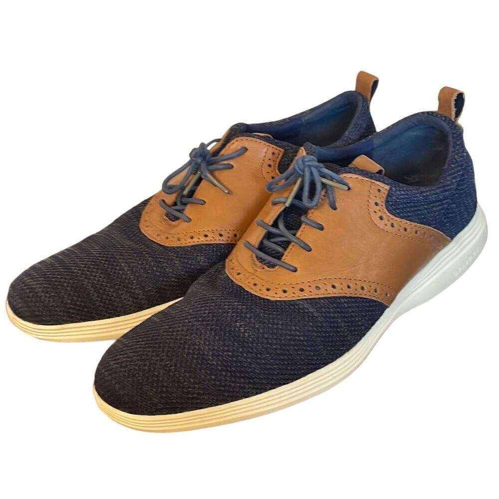 Cole Haan Grand Tour Knit blue Oxford shoe size 11.5